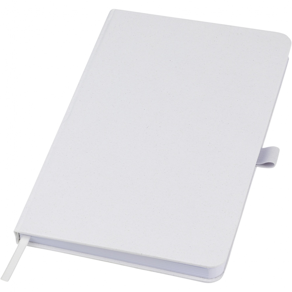 Logo trade promotional giveaways image of: Fabianna crush paper hard cover notebook