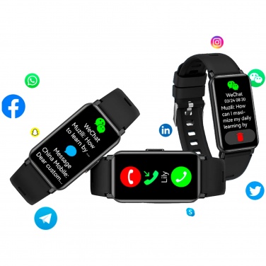 Logo trade promotional giveaway photo of: Prixton AT806 multisport smartband with GPS