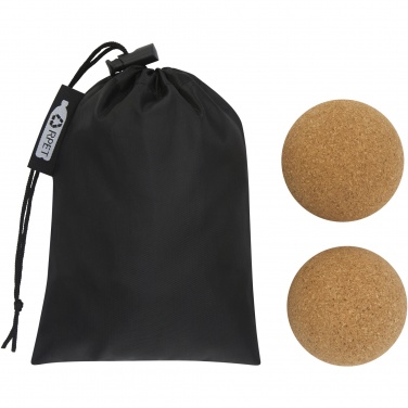 Logo trade promotional gifts image of: Trikona cork yoga ball