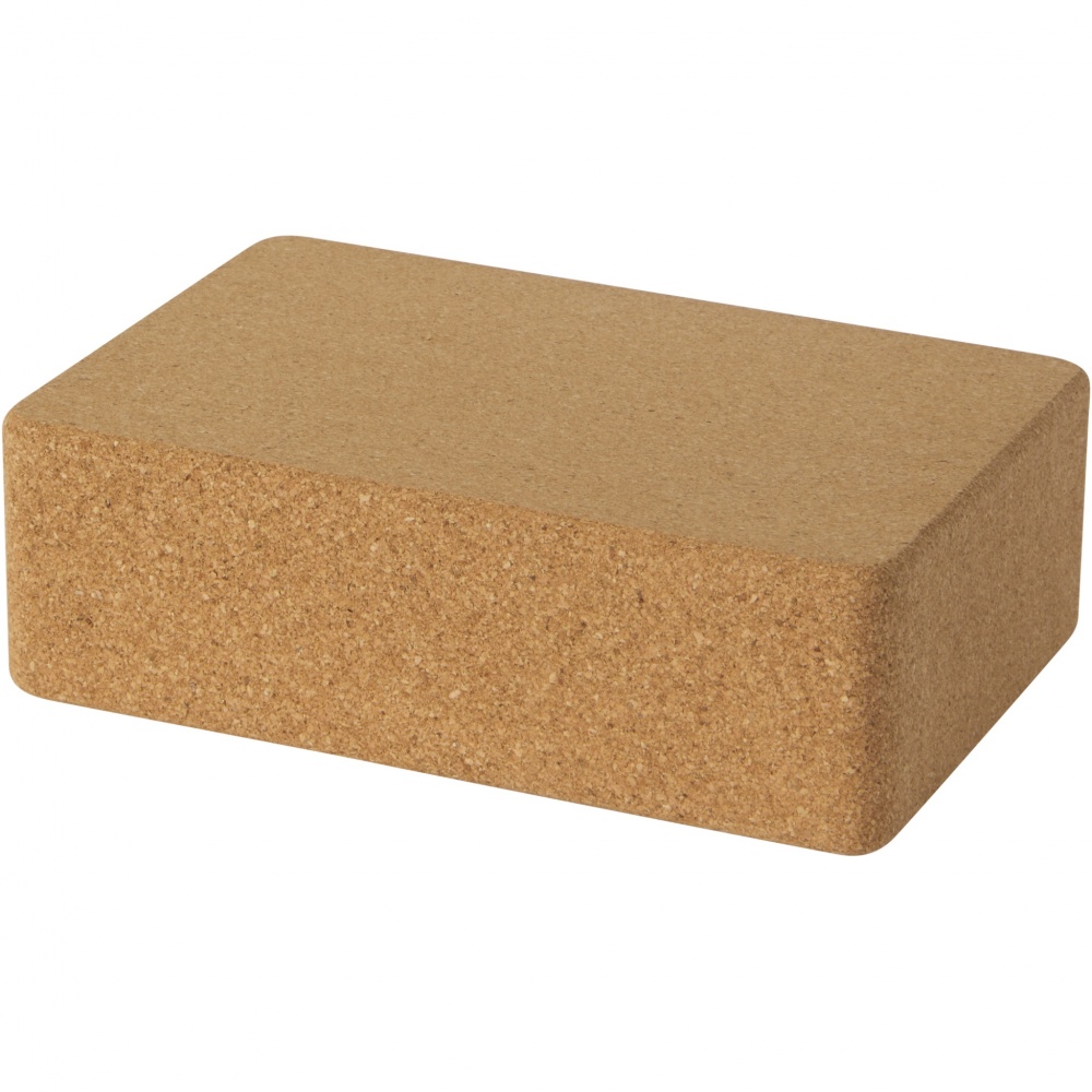 Logo trade promotional merchandise image of: Trikona cork yoga brick