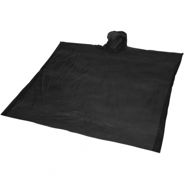 Logo trade corporate gifts picture of: Mayan recycled plastic disposable rain poncho with storage pouch