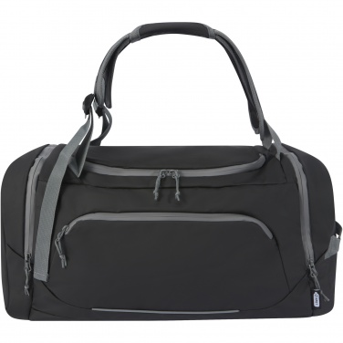 Logo trade promotional merchandise image of: Aqua GRS recycled water resistant duffel backpack 35L