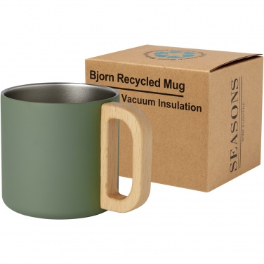 Logo trade promotional gift photo of: Bjorn 360 ml RCS certified recycled stainless steel mug with copper vacuum insulation