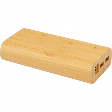 Logo trade promotional gifts picture of: Tulda 20.000 mAh bamboo power bank