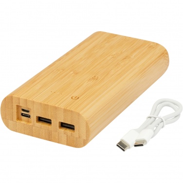 Logo trade promotional product photo of: Tulda 20.000 mAh bamboo power bank