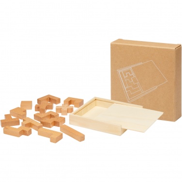 Logo trade promotional gifts picture of: Bark wooden puzzle