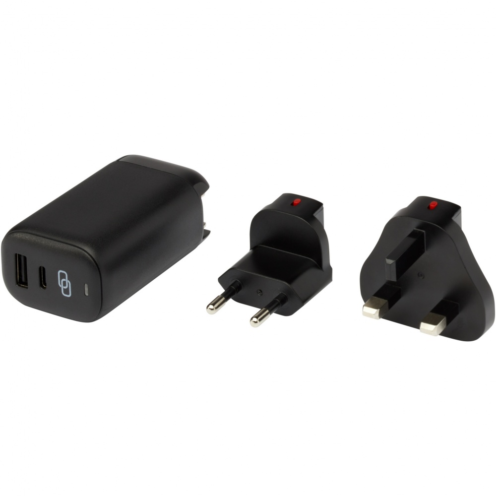 Logo trade promotional products image of: ADAPT 25W recycled plastic PD travel charger