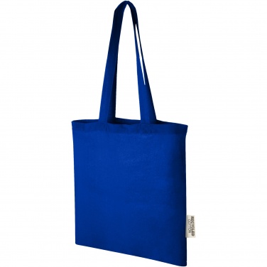 Logotrade corporate gift image of: Madras 140 g/m2 GRS recycled cotton tote bag 7L