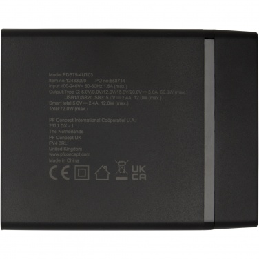 Logotrade promotional product picture of: ADAPT 72W recycled plastic PD power station