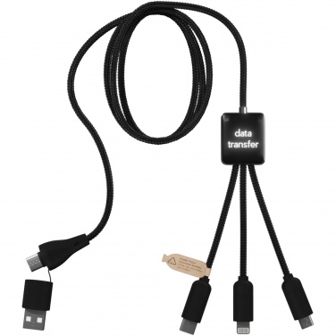 Logotrade promotional item picture of: SCX.design C45 5-in-1 rPET charging cable with data transfer