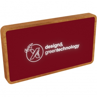 Logo trade promotional products picture of: SCX.design P36 5000 mAh light-up wireless power bank