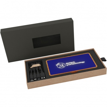 Logo trade business gift photo of: SCX.design P36 5000 mAh light-up wireless power bank