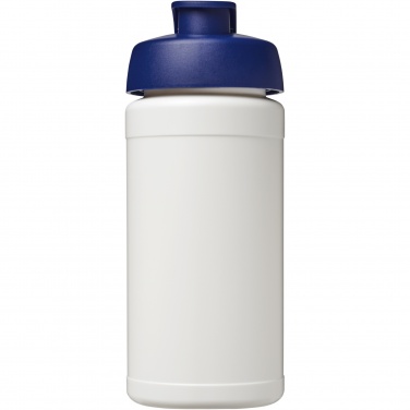 Logotrade promotional item image of: Baseline 500 ml recycled sport bottle with flip lid