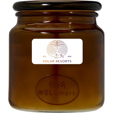 Logo trade promotional items picture of: Wellmark Let's Get Cozy 650 g scented candle - cedar wood fragrance