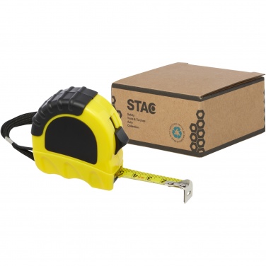 Logo trade business gifts image of: Rule 3-metre RCS recycled plastic measuring tape