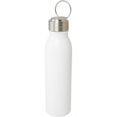 Logo trade promotional item photo of: Harper 700 ml RCS certified stainless steel water bottle with metal loop