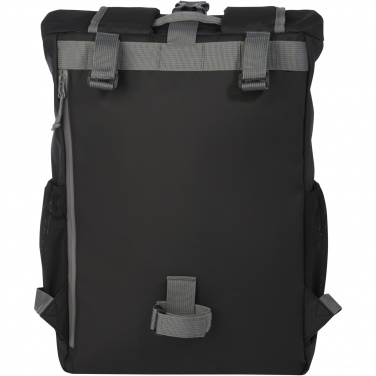 Logotrade business gifts photo of: Aqua 15" GRS recycled water resistant roll-top bike bag 20L