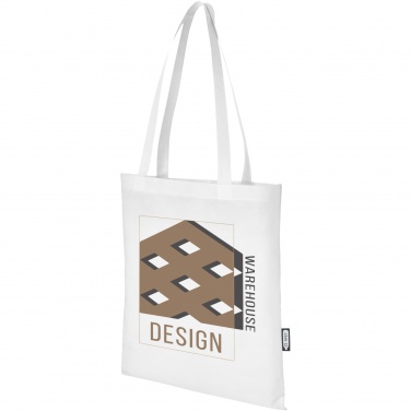 Logo trade promotional merchandise image of: Zeus GRS recycled non-woven convention tote bag 6L
