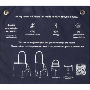 Logotrade corporate gift picture of: Kai GRS recycled circular tote bag