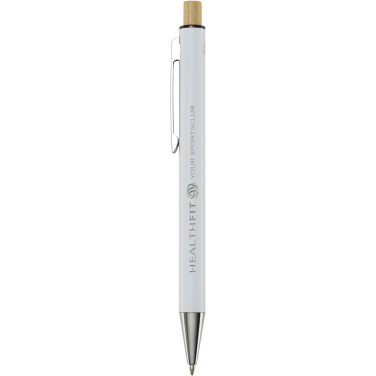 Logotrade promotional item image of: Cyrus recycled aluminium ballpoint pen (black ink)