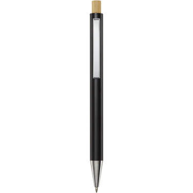 Logo trade promotional gifts image of: Cyrus recycled aluminium ballpoint pen (black ink)