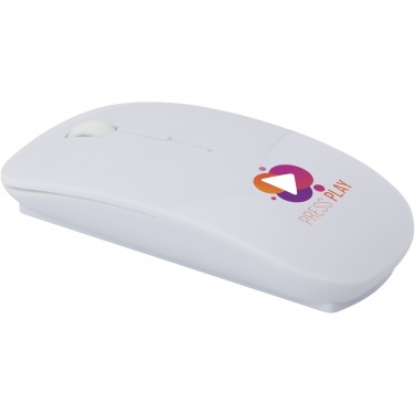 Logo trade promotional product photo of: Menlo RCS recycled plastic wireless mouse 