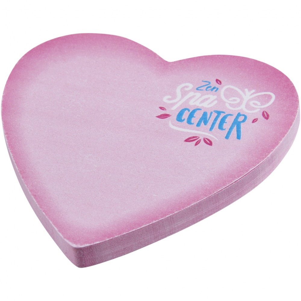 Logo trade promotional items image of: Sticky-Mate® heart-shaped recycled sticky notes