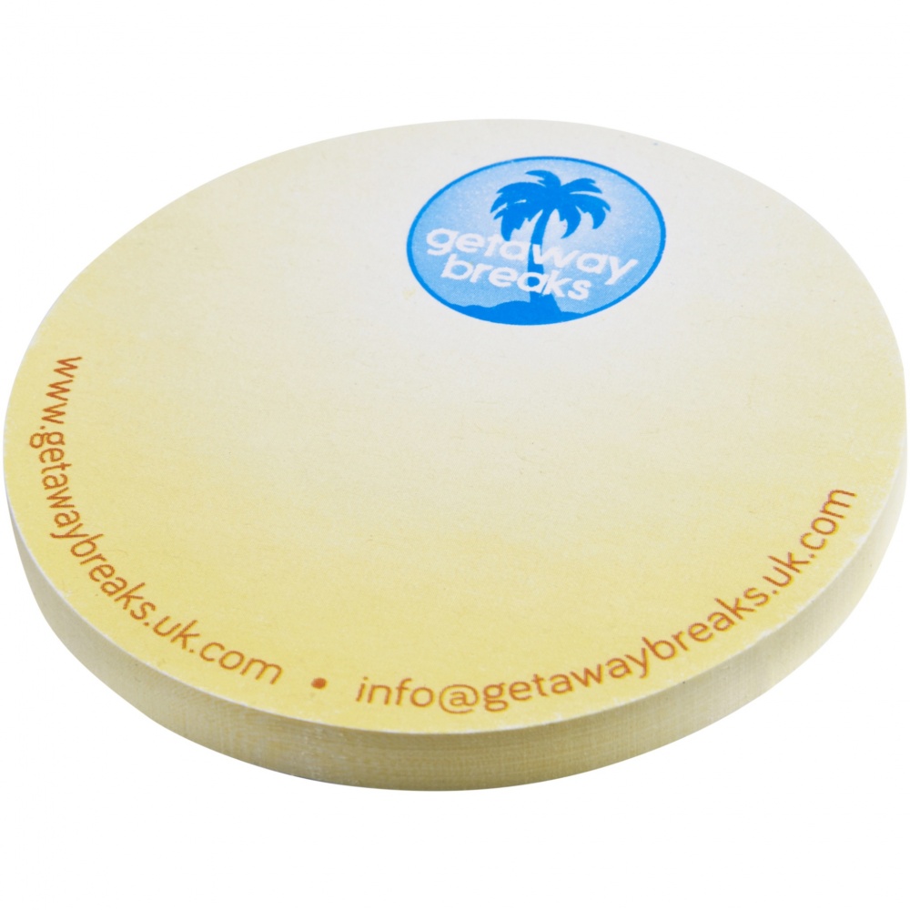 Logotrade promotional giveaway image of: Sticky-Mate® circle-shaped recycled sticky notes