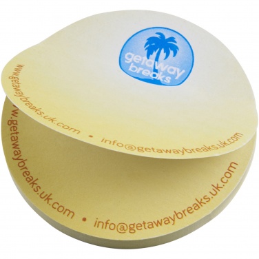 Logotrade promotional giveaway image of: Sticky-Mate® circle-shaped recycled sticky notes