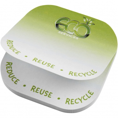 Logo trade promotional giveaways picture of: Sticky-Mate® square-shaped recycled sticky notes with rounded corners