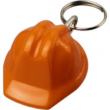 Logotrade promotional merchandise picture of: Kolt hard hat-shaped recycled keychain