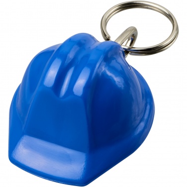 Logo trade advertising product photo of: Kolt hard hat-shaped recycled keychain