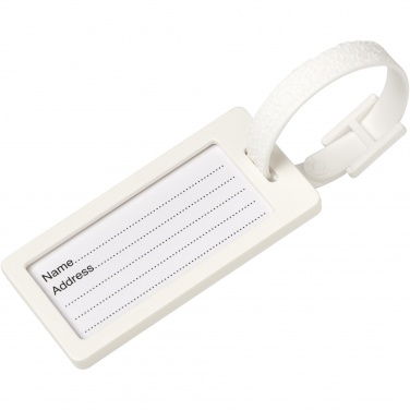 Logo trade promotional giveaways picture of: River recycled window luggage tag