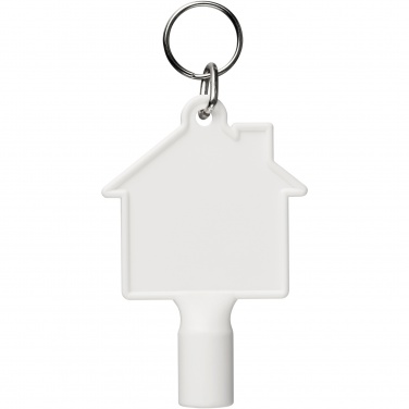 Logotrade corporate gifts photo of: Maximilian house-shaped recycled utility key keychain