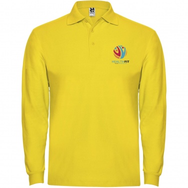 Logo trade corporate gift photo of: Estrella long sleeve men's polo