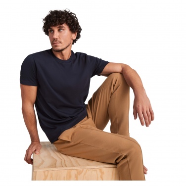 Logo trade promotional giveaways image of: Golden short sleeve men's t-shirt