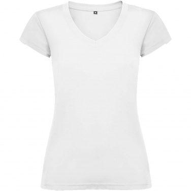 Logo trade corporate gifts picture of: Victoria short sleeve women's v-neck t-shirt