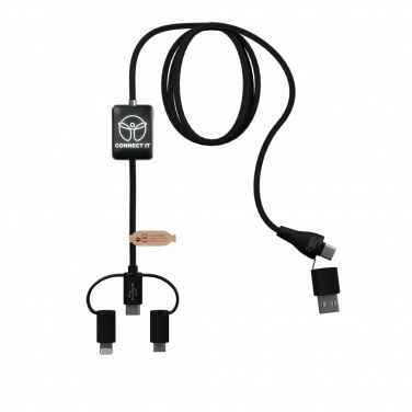 Logo trade corporate gifts image of: SCX.design C48 CarPlay 5-in-1 charging cable 