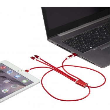 Logotrade promotional merchandise photo of: Versatile 5-1 recycled aluminium charging cable