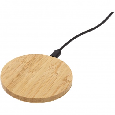 Logo trade advertising product photo of: Essence 15W bamboo wireless charging pad