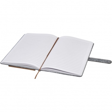 Logotrade promotional products photo of: Viviana A5 recycled felt and cork notebook
