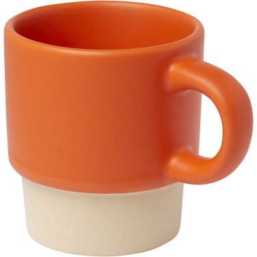 Logo trade corporate gifts picture of: Olympia 130 ml stackable expresso cup with clay bottom