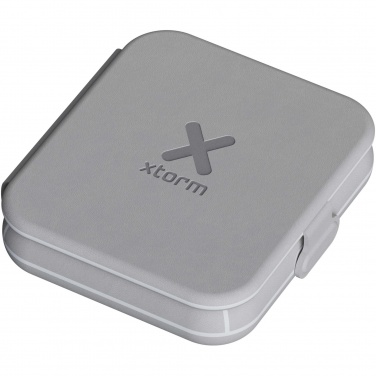 Logo trade promotional giveaway photo of: Xtorm XWF21 15W foldable 2-in-1 wireless travel charger