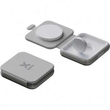 Logo trade promotional items picture of: Xtorm XWF21 15W foldable 2-in-1 wireless travel charger