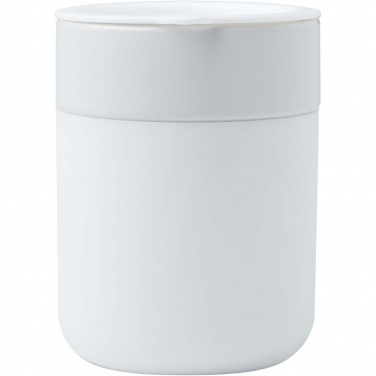 Logo trade advertising products image of: Java 330 ml ceramic tumbler with silicone wrap and plastic lid