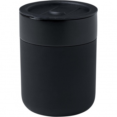 Logotrade corporate gift image of: Java 330 ml ceramic tumbler with silicone wrap and plastic lid