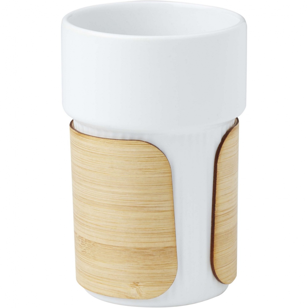 Logotrade business gift image of: Tumbler Fika 340 ml with bamboo sleeve