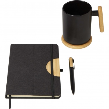 Logo trade promotional gifts picture of: Laura A5 hard cover notebook and ballpoint pen gift set