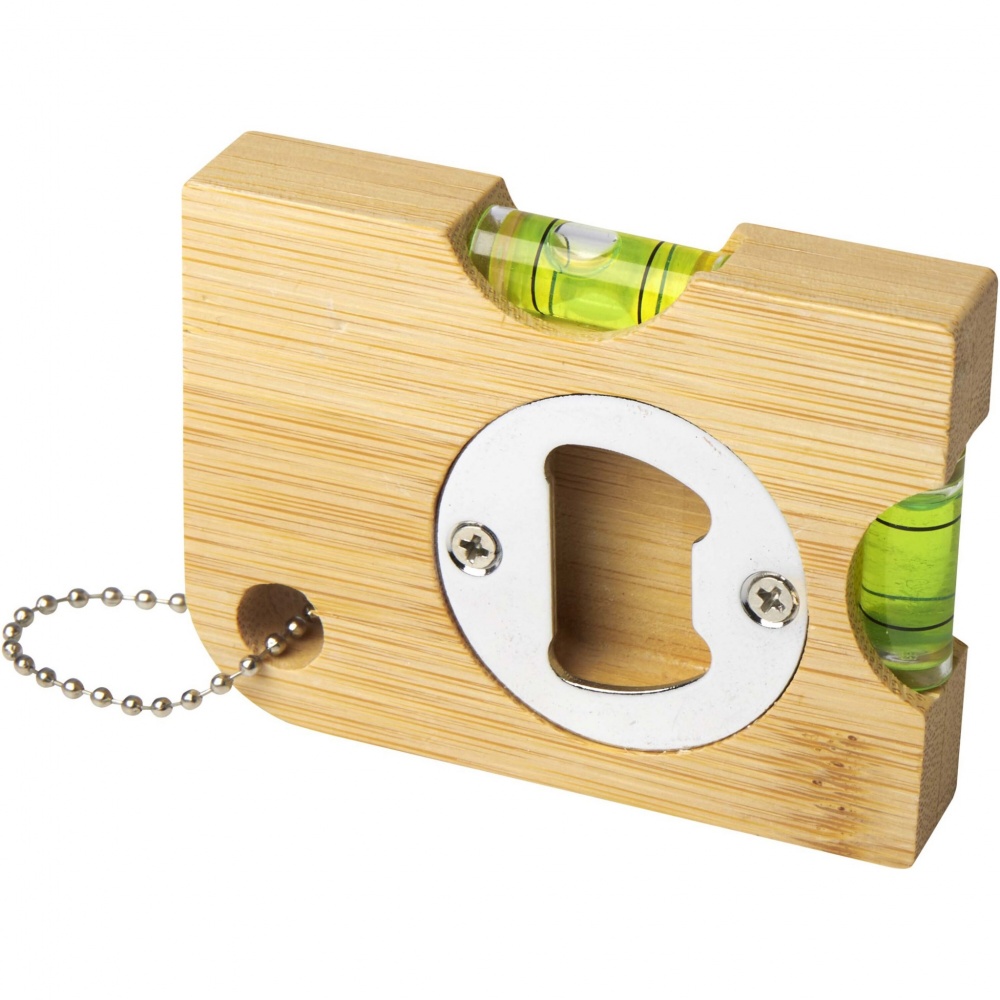 Logotrade promotional giveaways photo of: Levo bamboo bottle opener with level 