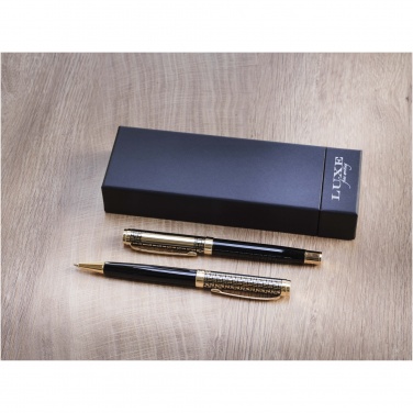Logo trade promotional products image of: Legato ballpoint and rollerball pen set
